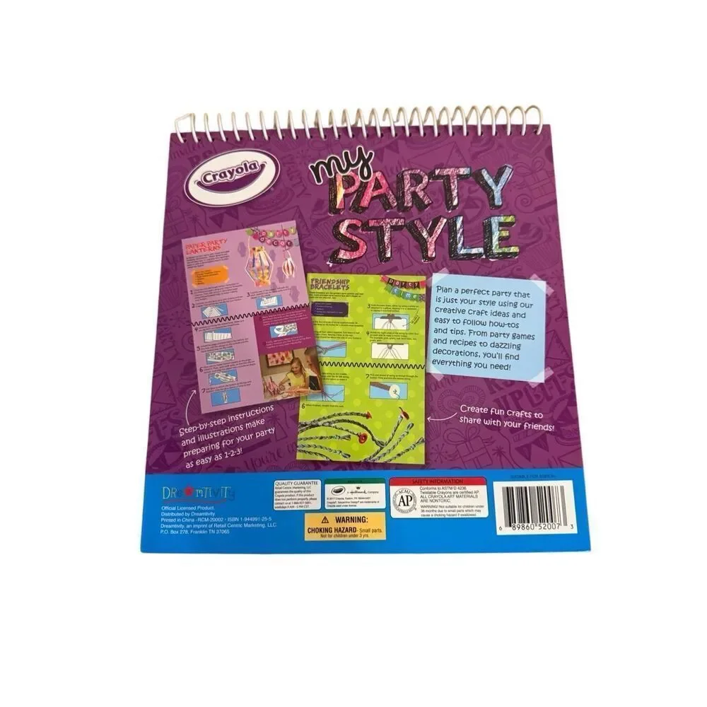Brand New Flowerpot Press Crayola My Party Style Craft Kit: Bracelet String